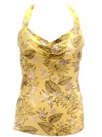 Flower Sunshine Yellow Top with Silver Detail